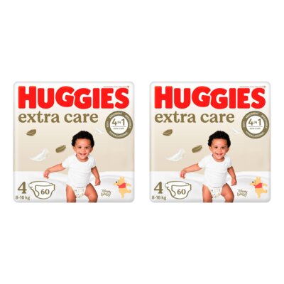 Pieluszki HUGGIES Extra Care Mega 4 8-16 kg (120 szt.)
