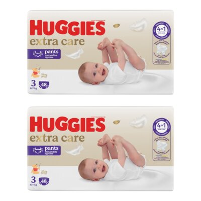Pieluchomajtki HUGGIES Extra Care Pants 3 (96 szt.)