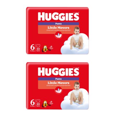 Pieluchomajtki HUGGIES Little Movers 6 (60 szt.)