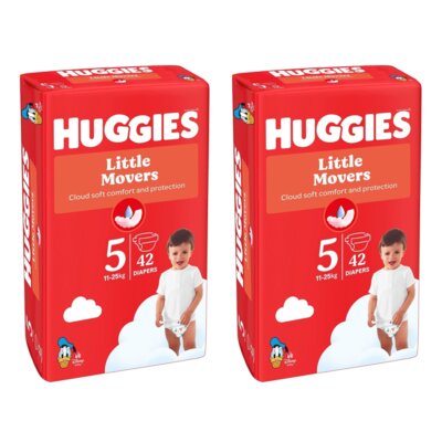 Pieluszki HUGGIES Little Movers 5 11-25kg (84 szt.)
