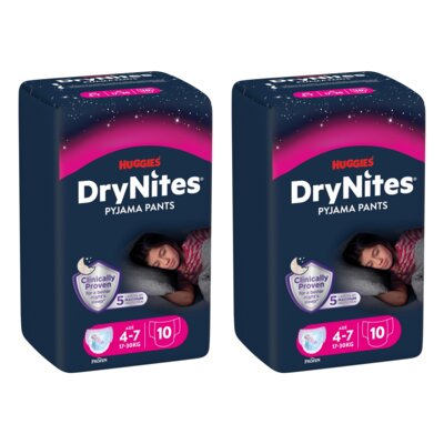 Pieluchomajtki HUGGIES DryNites Girl 6 (20 szt.)