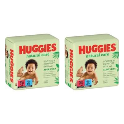Chusteczki nawilżane HUGGIES Natural Care (336 szt.)