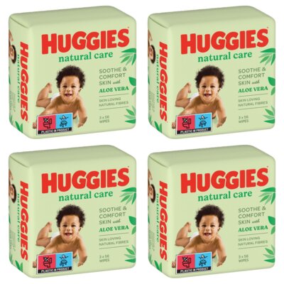 Chusteczki nawilżane HUGGIES Natural Care (672 szt.)