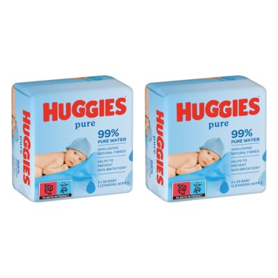 Chusteczki nawilżane HUGGIES Pure (336 szt.)