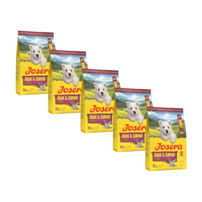 Karma dla psa JOSERA Mini Junior Duck & Salmon z kaczką i łososiem 5 x 900 g