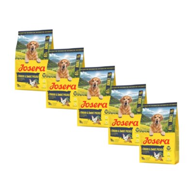 Karma dla psa JOSERA Chicken & Sweet Potato z kurczakiem i batatami 5 x 900 g
