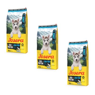 Karma dla psa JOSERA Junior High Protein Sea Fish 3 x 3 kg