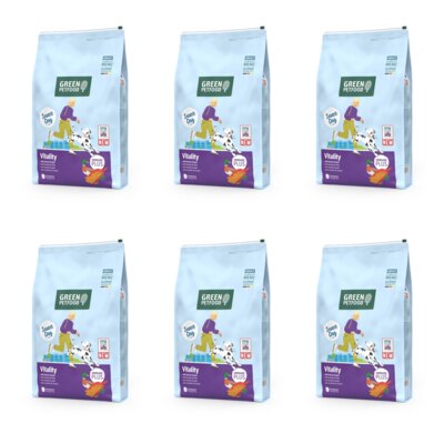 Karma dla psa GREEN PETFOOD Vitality with Insects & Duck z owadami i kaczką 6 x 3 kg