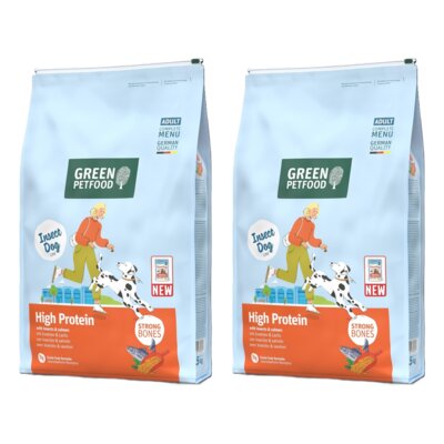 Karma dla psa GREEN PETFOOD High Protein with Insects & Salmon 2 x 3 kg