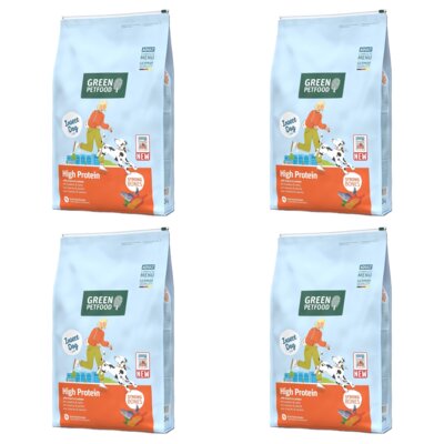 Karma dla psa GREEN PETFOOD High Protein with Insects & Salmon 4 x 3 kg