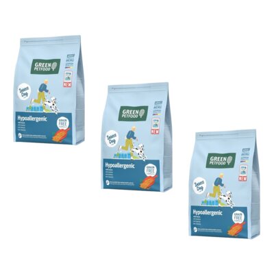 Karma dla psa GREEN PETFOOD InsectDog Hypoallergenic z owadami 3 x 3 kg