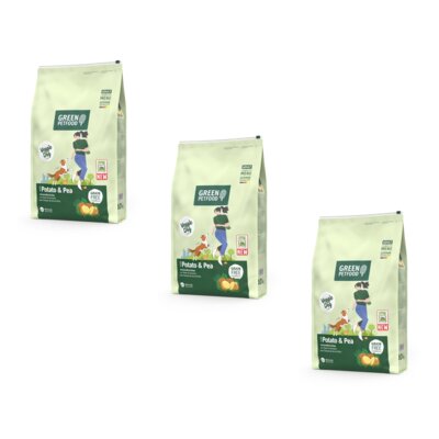 Karma dla psa ADULT GREEN Petfood With Potato & Pea 3 x 3 kg