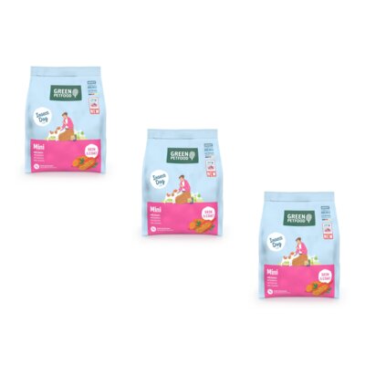 Karma dla psa GREEN PETFOOD Mini with insects 3 x 3 kg