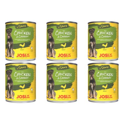 Karma dla psa JOSIDOG Adult Chicken & Carrot in Sauce 6 x 830 g