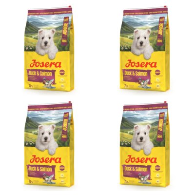 Karma dla psa JOSERA Mini Junior Duck & Salmon z kaczką i łososiem 4 x 10 kg