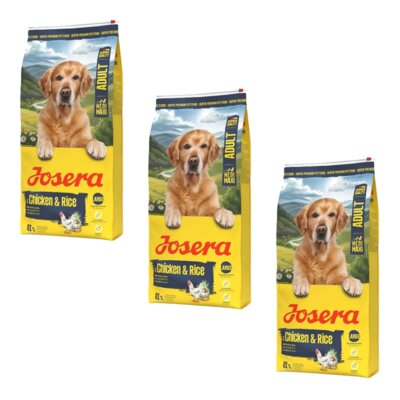 Karma dla psa JOSERA Adult Medi/Maxi Chicken & Rice z kurczakiem i ryżem 3 x 12.5 kg