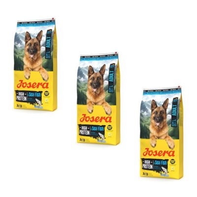 Karma dla psa JOSERA Junior High Protein Sea Fish z rybami morskimi 3 x 12.5 kg