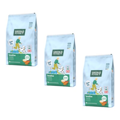 Karma dla psa GREEN PETFOOD InsectDog Sensitive z owadami i ryżem 3 x 10 kg