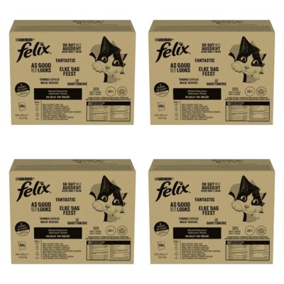 Karma dla kota FELIX Fantastic Duo Mix smaków (480 x 85 g)