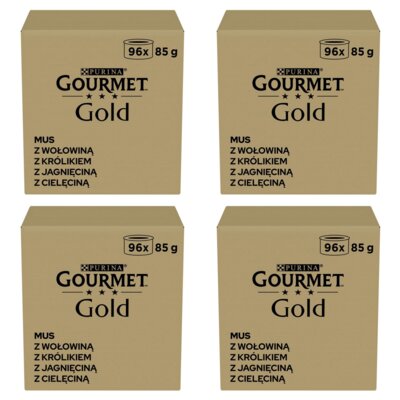 Karma dla kota GOURMET Gold Mus Mix smaków 384 x 85 g