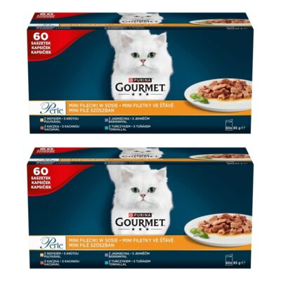 Karma dla kota GOURMET Perle Mix smaków w sosie 120 x 85 g