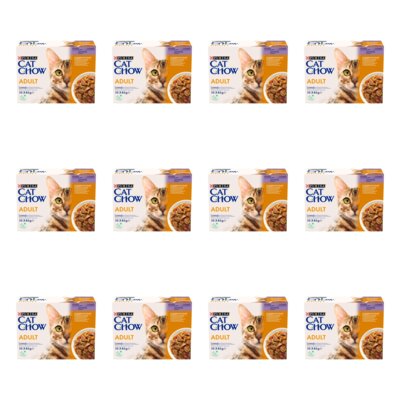 Karma dla kota CAT CHOW Adult Jagnięcina z zieloną fasolką 120 x 85 g