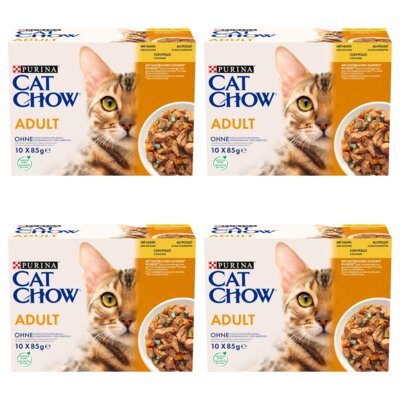 Karma dla kota CAT CHOW Adult Kurczak z cukinią 40 x 85 g