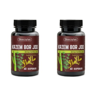 Suplement diety SKOCZYLAS Krzem Bor Jod (2 x 60 kapsułek)