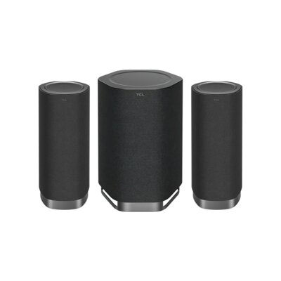 Zestaw stereo z subwoferem TCL Z100 Czarny (2 szt.)+Z100E SW Czarny (1 szt.) Wi-Fi, Bluetooth, Dolby Atmos, Bezprzewodowe połączenie z TV TCL