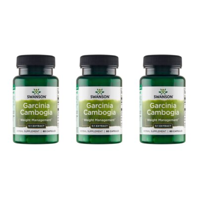 Suplement diety SWANSON Garcinia Cambogia (3 x 60 kapsułek)