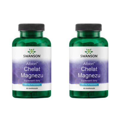 Magnez SWANSON Albion Chelat Magnezu (2 x 90 kapsułek)