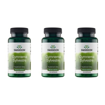 Suplement diety SWANSON Gymnema Sylvestre (3 x 100 kapsułek)