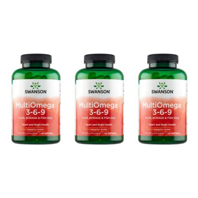 Kwasy Omega-3-6-9 SWANSON Multi Omega (3 x 120 kapsułek)