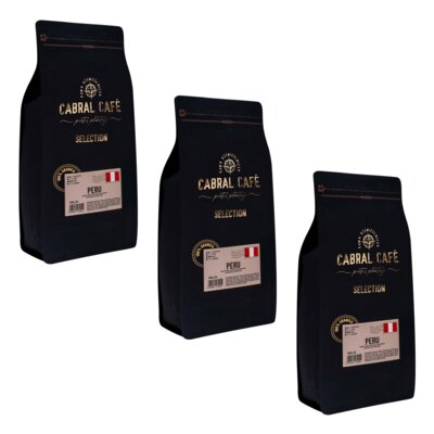 Kawa ziarnista CABRAL CAFE Selection Peru 3 x 1 kg