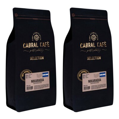 Kawa ziarnista CABRAL CAFE Selection Nikaragua 2 x 1 kg