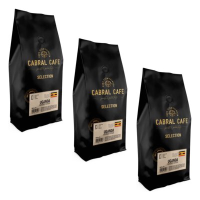 Kawa ziarnista CABRAL CAFE Selection Uganda 3 x 1 kg