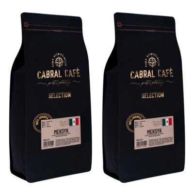 Kawa ziarnista CABRAL CAFE Selection Meksyk 2 x 1 kg