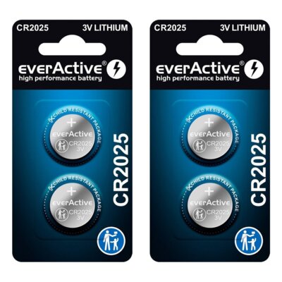 Baterie EVERACTIVE CR2025 (4 szt.)