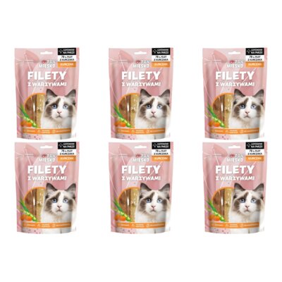 Przysmak dla kota PAN MIĘSKO Filety Kurczak 6 x 100 g