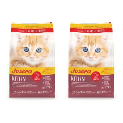 Karma dla kota JOSERA Kitten Drób z łososiem 2 x 11 kg