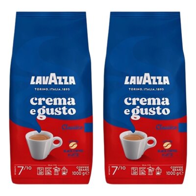 Kawa ziarnista LAVAZZA Crema e Gusto Classico 2 x 1 kg