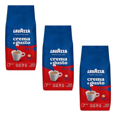 Kawa ziarnista LAVAZZA Crema e Gusto Classico 3 x 1 kg