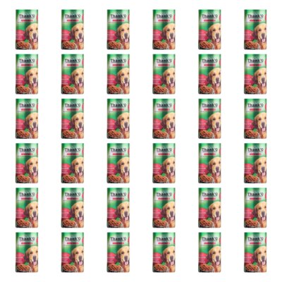 Karma dla psa THANK'Q Premium Wołowina 36 x 1240 g