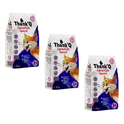 Karma dla kota THANK'Q Cat Advanced Special Ryba z warzywami 3 x 4 kg