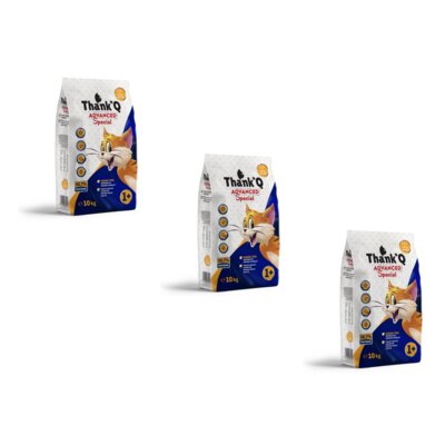 Karma dla kota THANK'Q Cat Advanced Special Kurczak z warzywami 3 x 10 kg