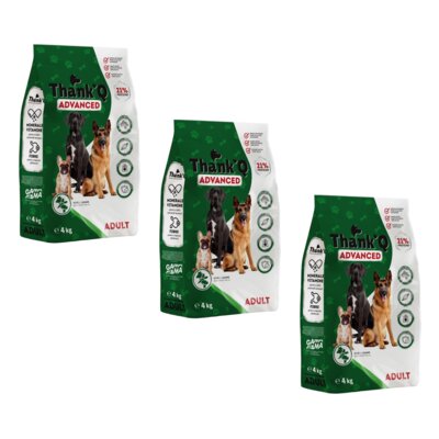 Karma dla psa THANK'Q Advanced Adult Wołowina z warzywami 3 x 4 kg