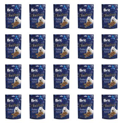 Przysmak dla psa BRIT Premium by Nature Christmas Indyk z żurawiną 20 x 180 g