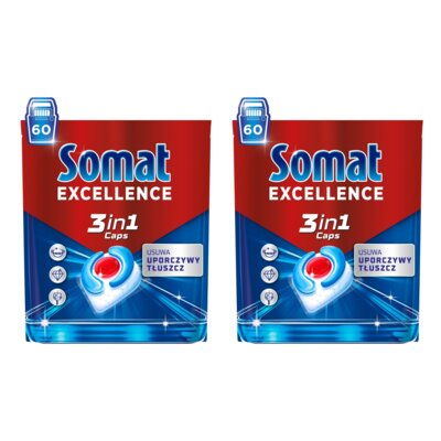 Kapsułki do zmywarki SOMAT Excellence Caps 3w1 - 120 szt.