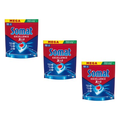 Kapsułki do zmywarki SOMAT Excellence Caps 3w1 - 180 szt.