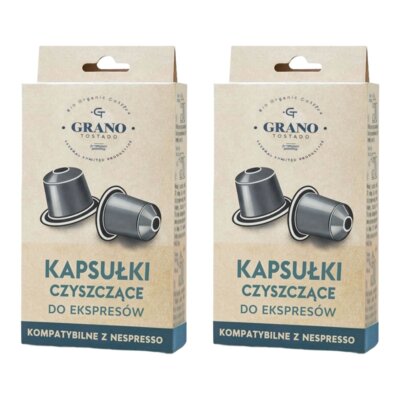 Kapsułki czyszczące do ekspresów GRANO TOSTADO Nespresso (20 sztuk)